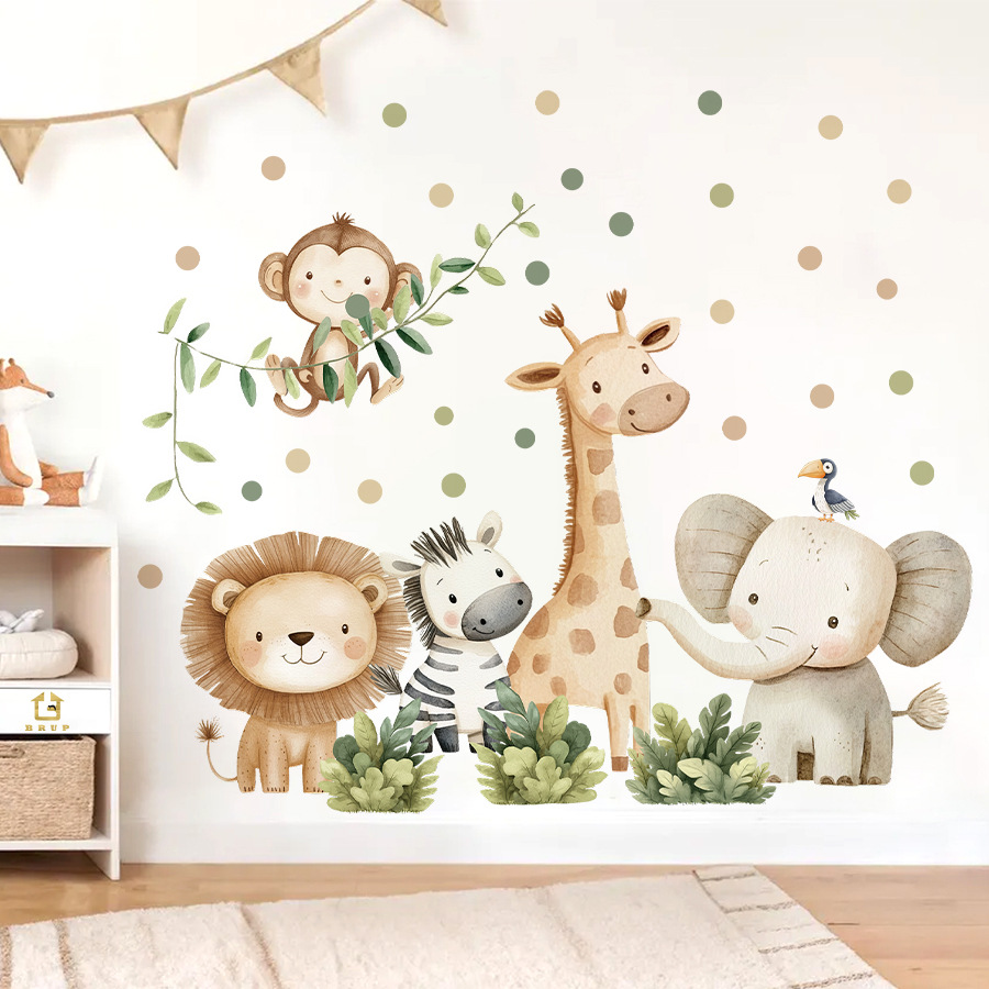 Baby Nursery Wall Stickers - Boho Forest Animals Wall Stickers for
