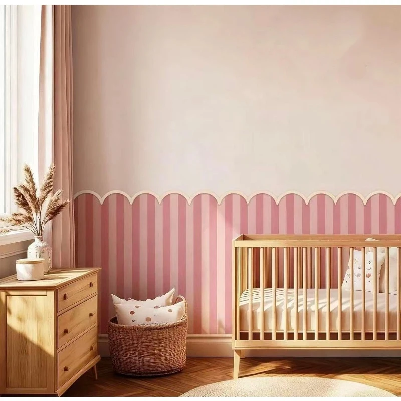 Baby Nursery Wall Stickers - 12/24pcs Unfinished Decorative Wood Trim DIY