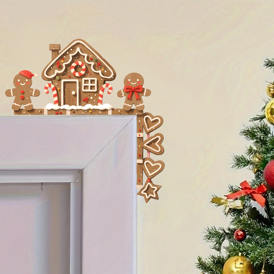 Baby Nursery Wall Stickers - Gingerbread House & Man Christmas Wall