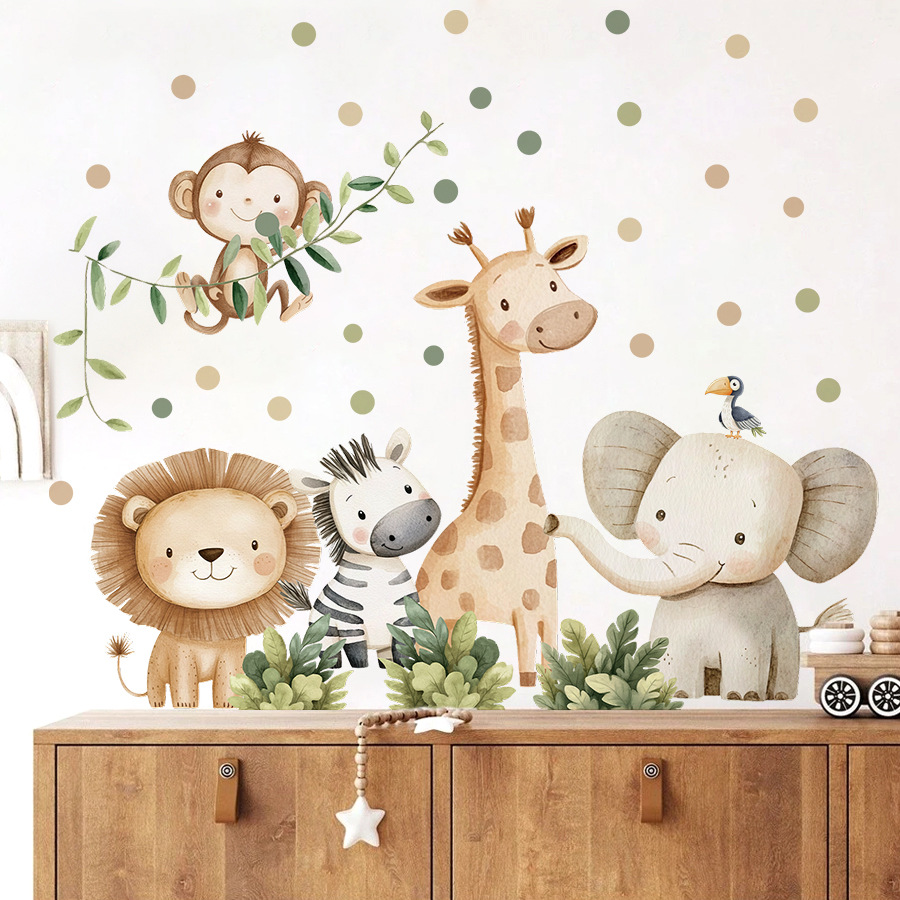 Boho Forest Animals Wall Stick - огляд і ціна Baby Nursery Wall Stickers