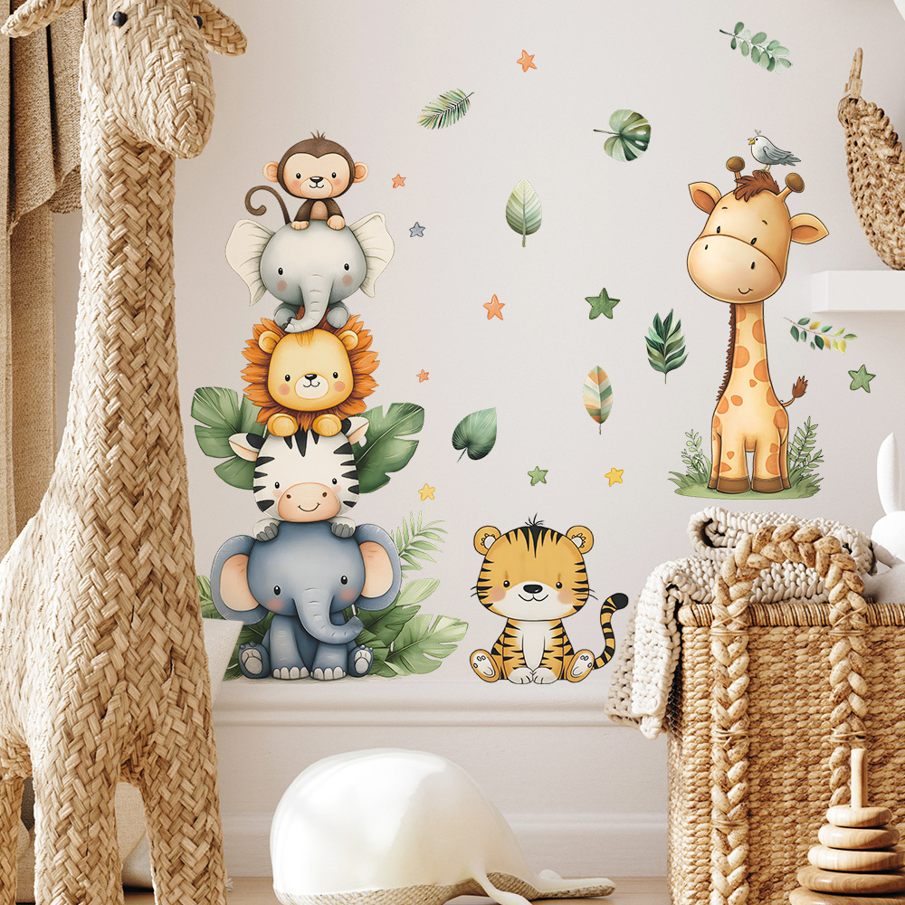 Boho Forest Animals Wall Stick - огляд і ціна Baby Nursery Wall Stickers