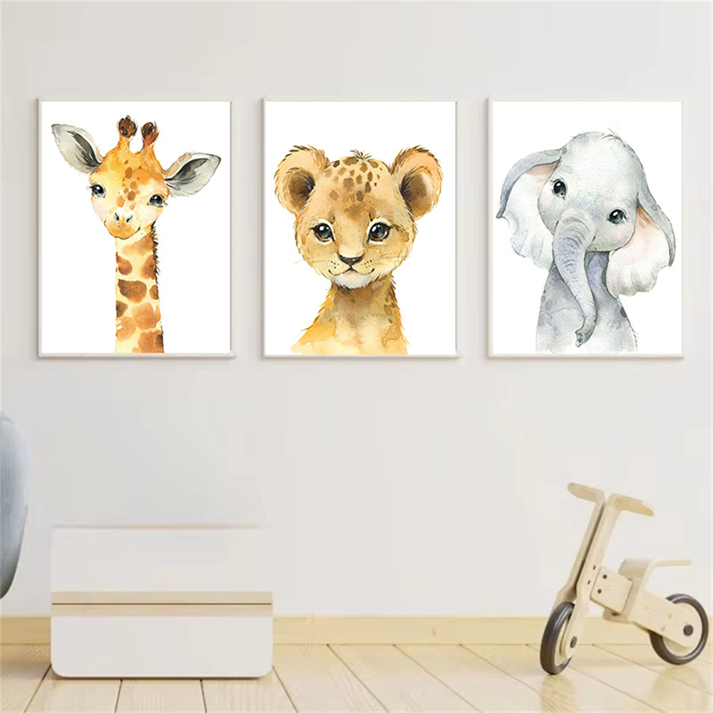 Safari Nursery Decor Set of 3  - огляд і ціна Baby Nursery Jungle