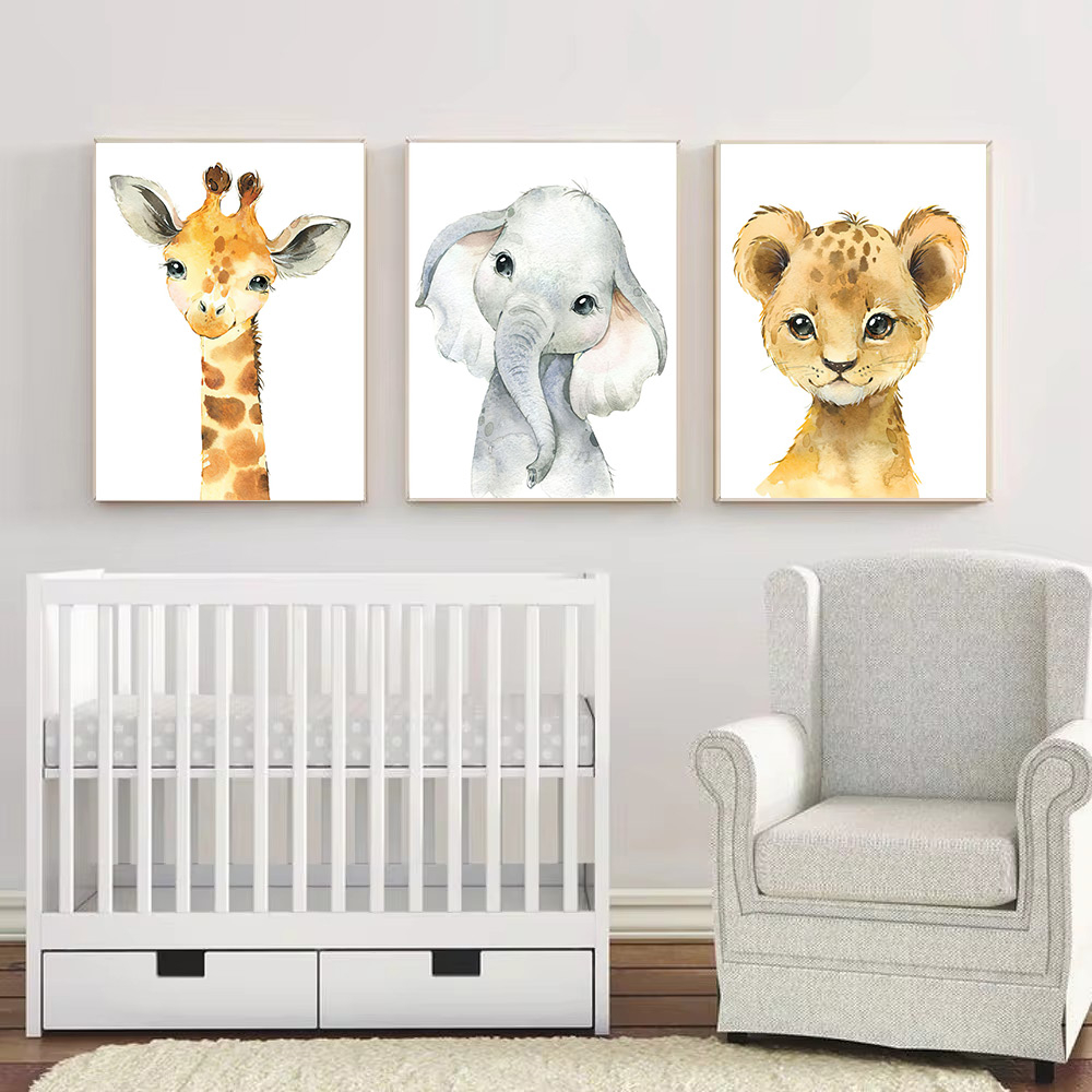 Safari Nursery Decor Set of 3  - огляд і ціна Baby Nursery Jungle