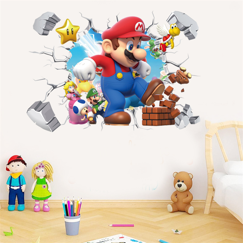 3D Cartoon Anime Game Characte - огляд і ціна Baby Nursery Wall Stickers