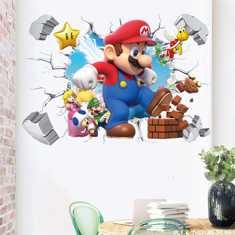 3D Cartoon Anime Game Characte - огляд і ціна Baby Nursery Wall Stickers