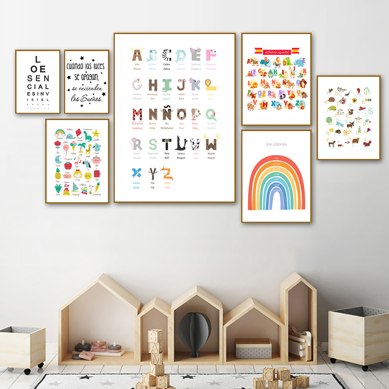 Spanish Kids Bedroom Art Decor - огляд і ціна Baby Nursery Quotes Wall Art