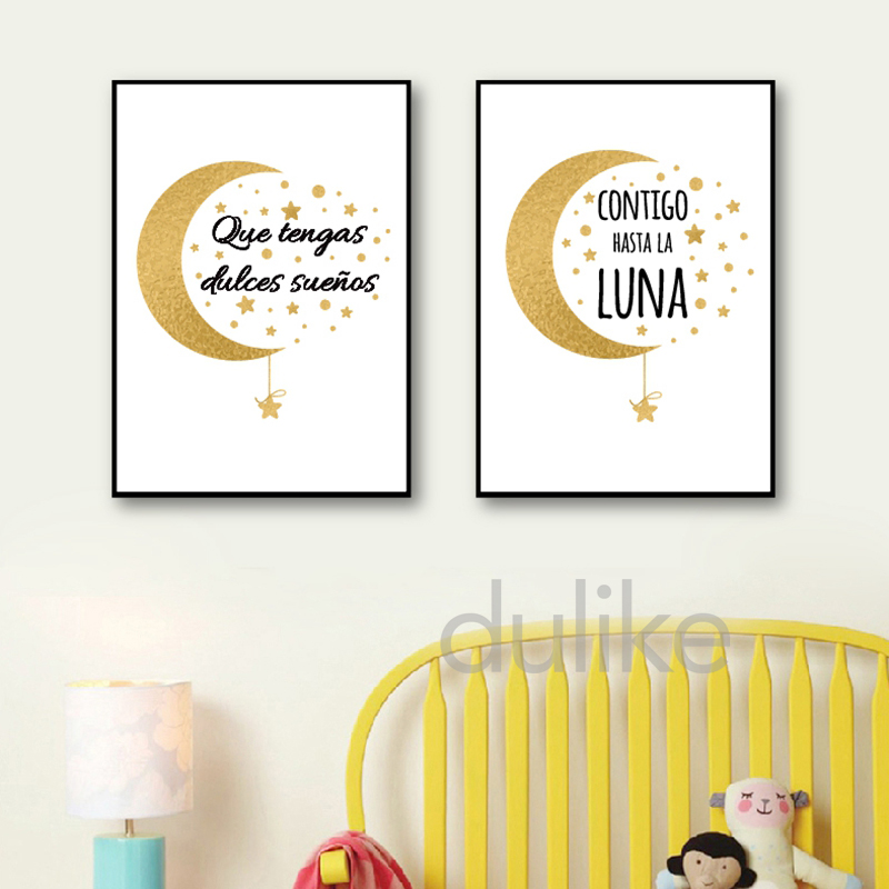 Spanish Kids Bedroom Art Decor - огляд і ціна Baby Nursery Quotes Wall Art