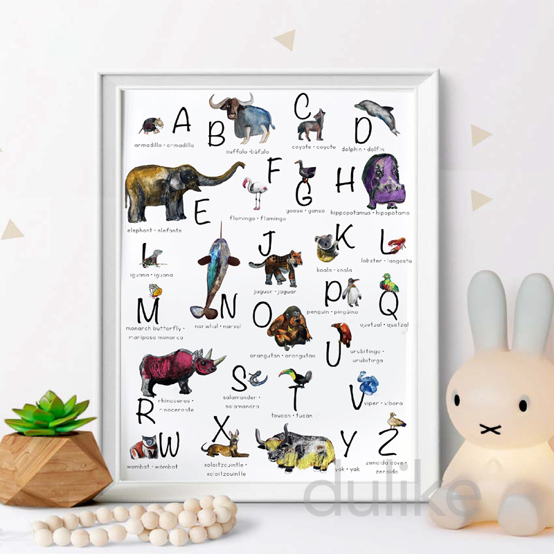 Spanish Kids Bedroom Art Decor - огляд і ціна Baby Nursery Quotes Wall Art