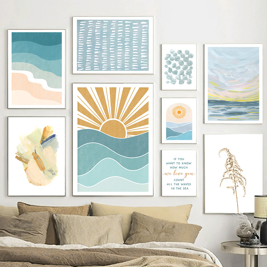 Sunrise Sunset Beach Ocean Quo - огляд і ціна Baby Nursery Quotes Wall Art