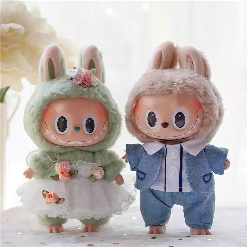 15 17cm For Labubu Doll Weddin - огляд і ціна Baby Nursery Dolls