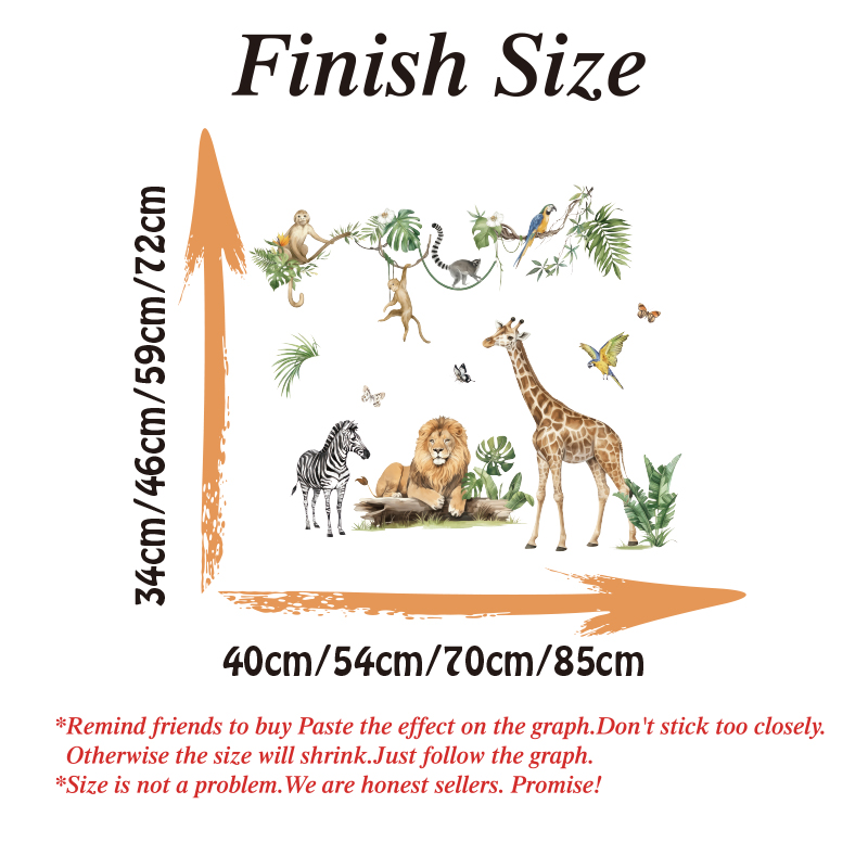 Large Jungle Animal Tropical L - огляд і ціна Baby Nursery Furniture