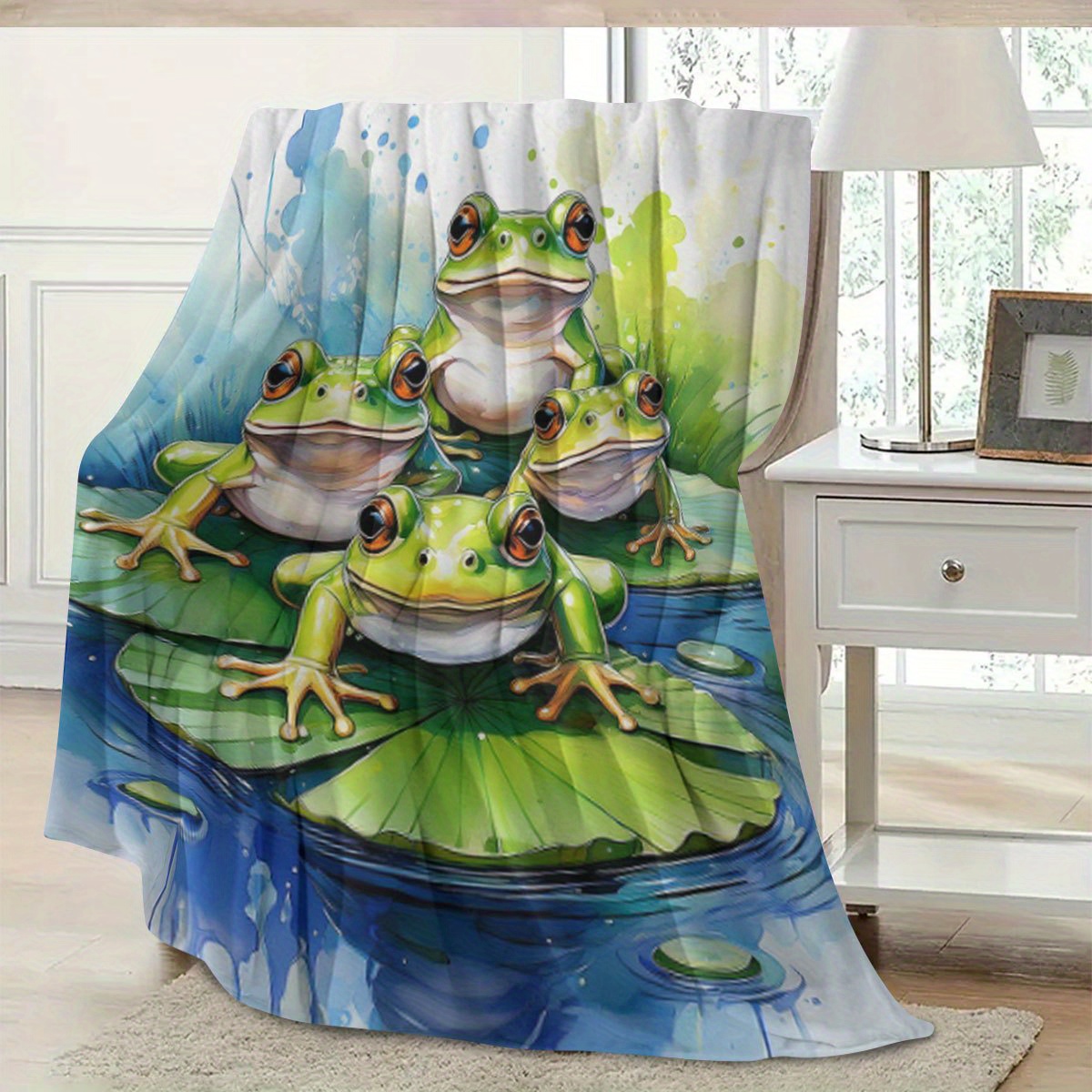 Super Cute Frog Pond Blanket T - огляд і ціна Baby Nursery Nature Theme