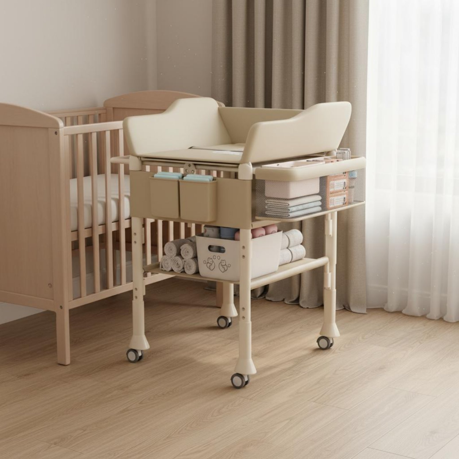 Baby Bath Changing Table Combo - огляд і ціна Baby Nursery Furniture