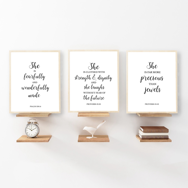 Bible Verses Quote Christian W - огляд і ціна Baby Nursery Quotes Wall Art