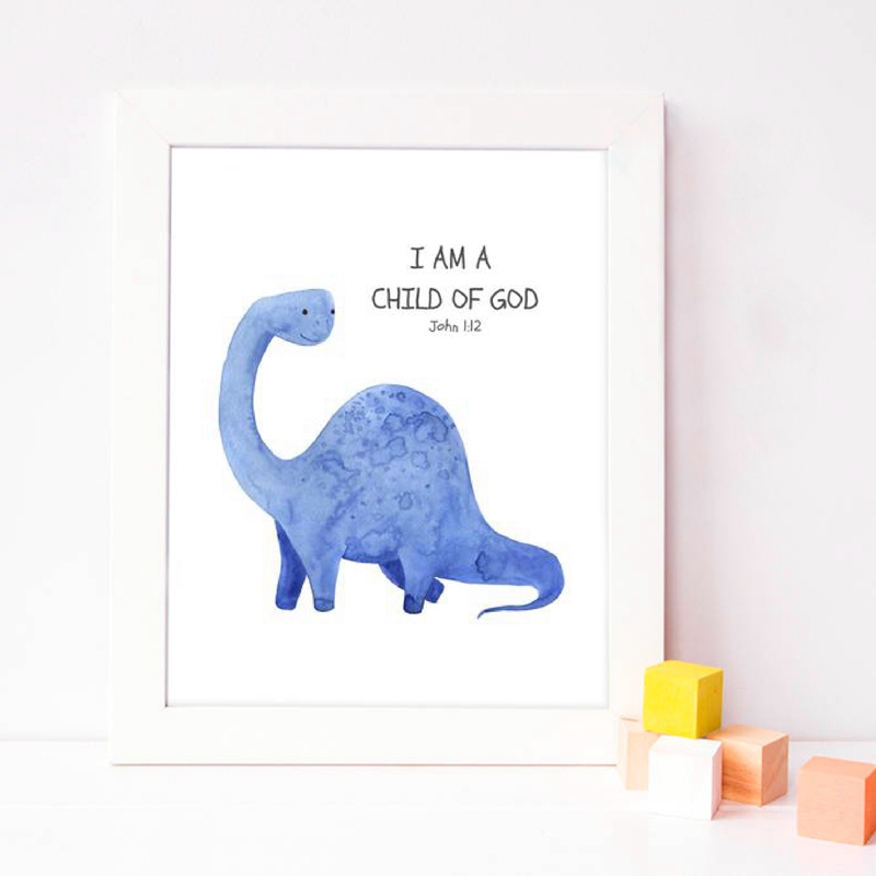 Kid's Bible Verse Quote Prints - огляд і ціна Baby Nursery Quotes Wall Art