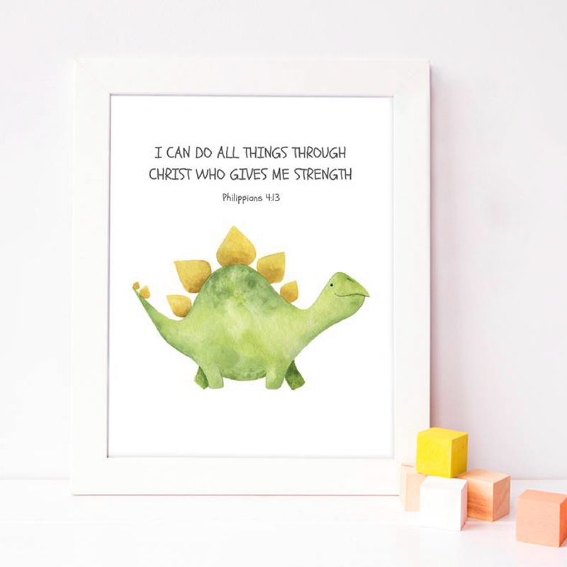 Kid's Bible Verse Quote Prints - огляд і ціна Baby Nursery Quotes Wall Art
