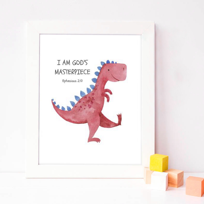 Kid's Bible Verse Quote Prints - огляд і ціна Baby Nursery Quotes Wall Art