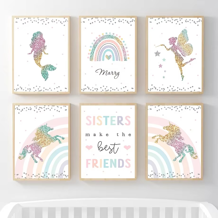 Kawaii Mermaid Angel Girl Unic - огляд і ціна Baby Unicorn Nursery