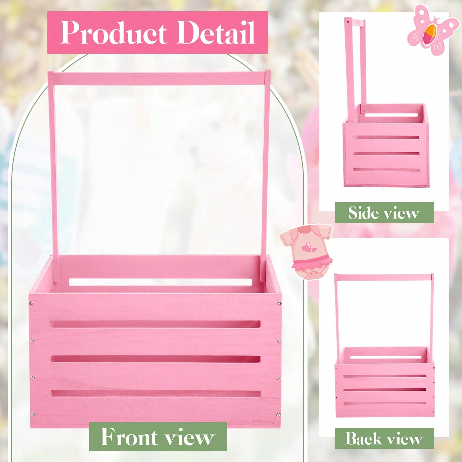 Wooden Baby Shower Crate Close - огляд і ціна Baby Nursery Uniform