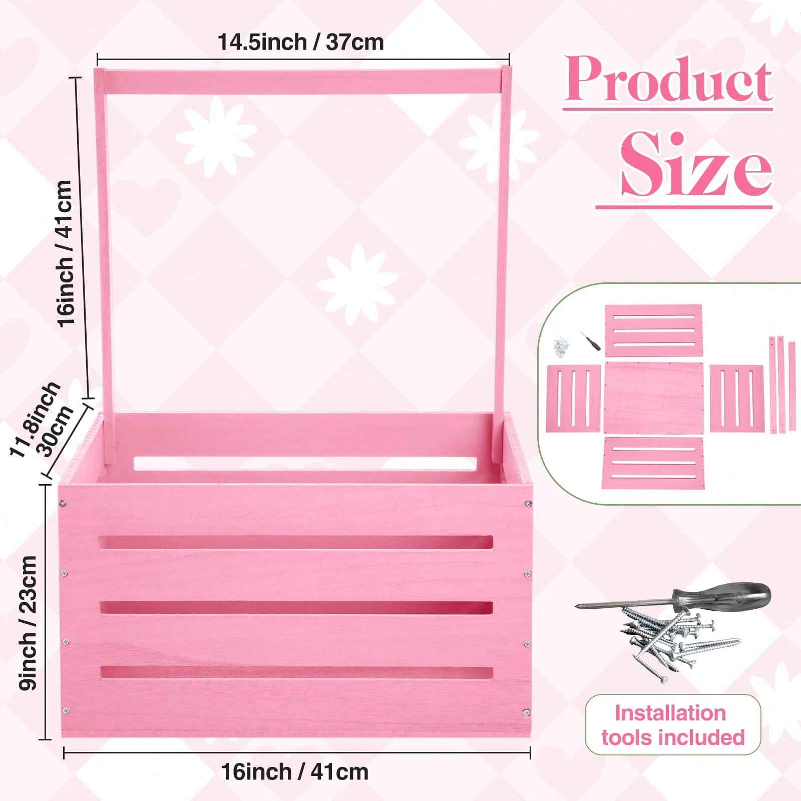 Wooden Baby Shower Crate Close - огляд і ціна Baby Nursery Uniform