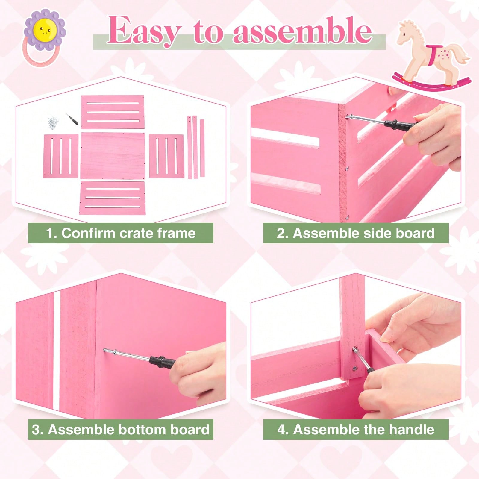 Wooden Baby Shower Crate Close - огляд і ціна Baby Nursery Uniform