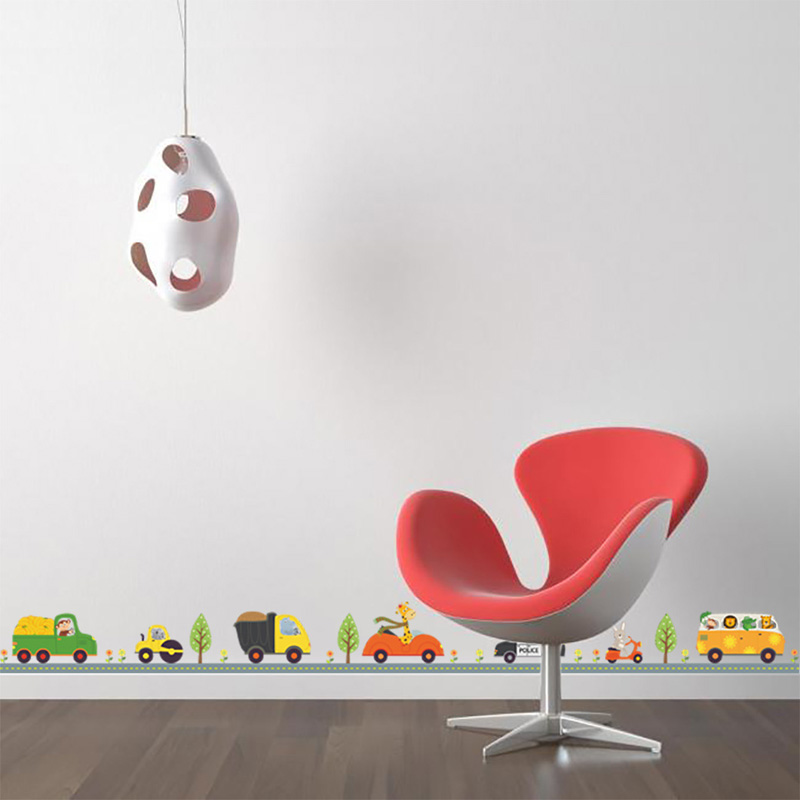 Cartoon Animals Car Wall Stick - огляд і ціна Baby Nursery Wall Stickers