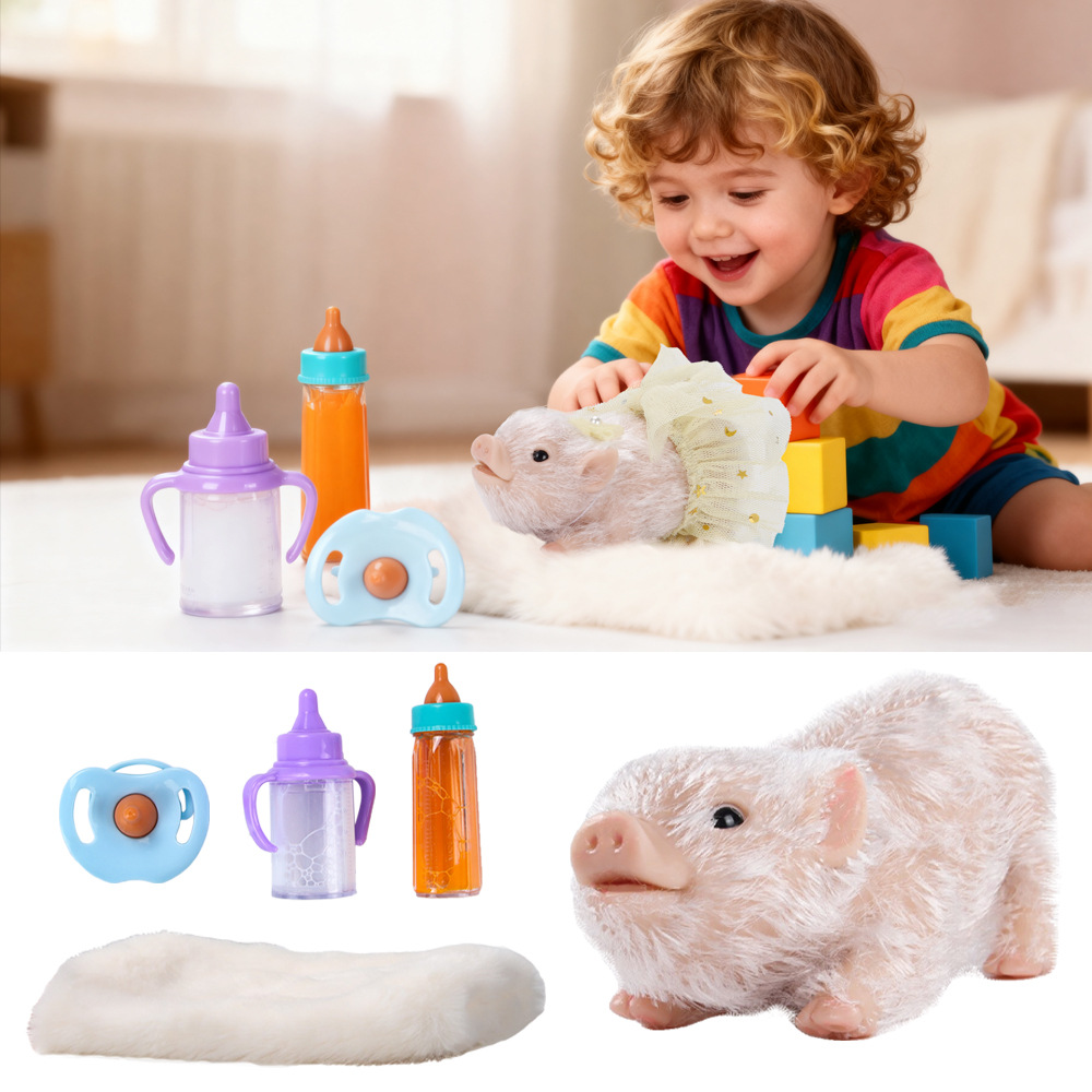 Mini Silicone Animal Piggy Bab - огляд і ціна Baby Nursery Dolls