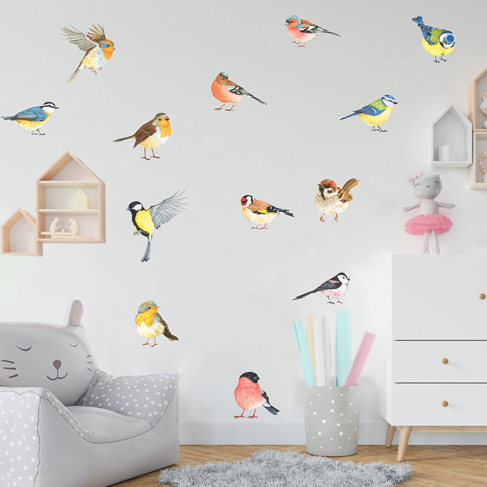 13pcs Little Birds Wall Sticke - огляд і ціна Baby Nursery Furniture