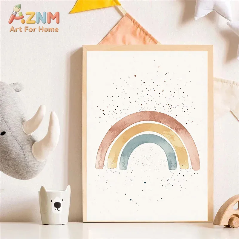 AZNM Watercolor Cute Animal Ca - огляд і ціна Baby Unicorn Nursery