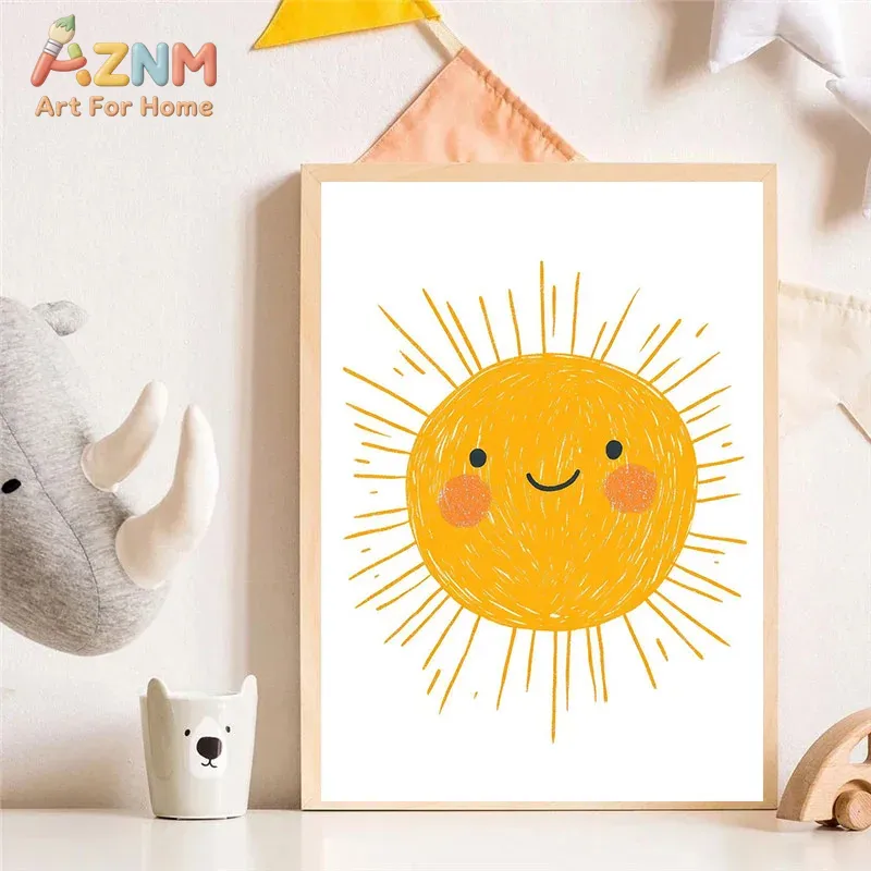 AZNM Watercolor Cute Animal Ca - огляд і ціна Baby Unicorn Nursery
