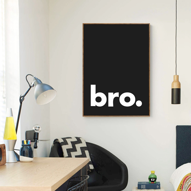 Bro. Print Minimalist Typograp - огляд і ціна Baby Nursery Quotes Wall Art