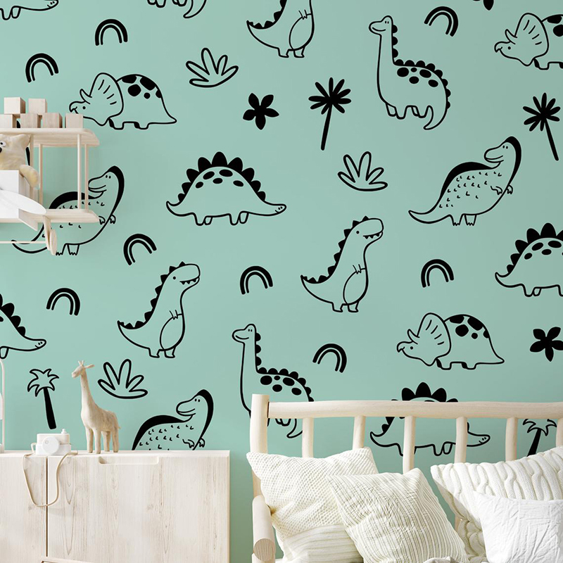 Geometric Dinosaur Tree Rainbo - огляд і ціна Baby Nursery Jungle
