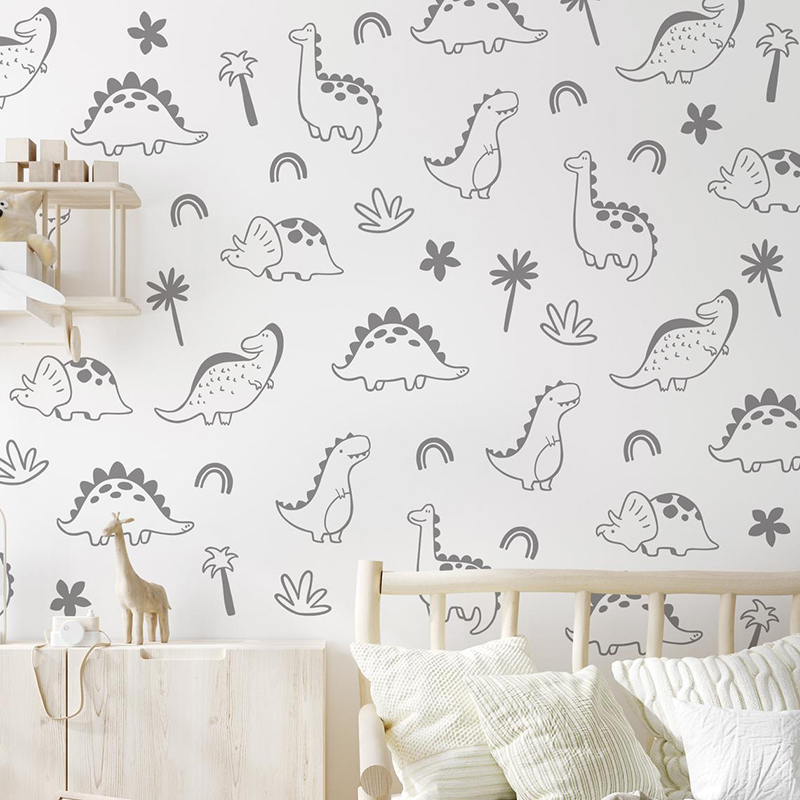 Geometric Dinosaur Tree Rainbo - огляд і ціна Baby Nursery Jungle