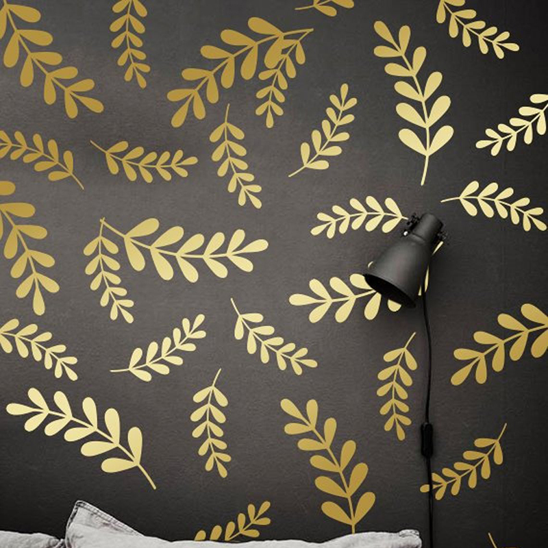 Botanical Leaf Floral Wall Sti - огляд і ціна Baby Nursery Jungle