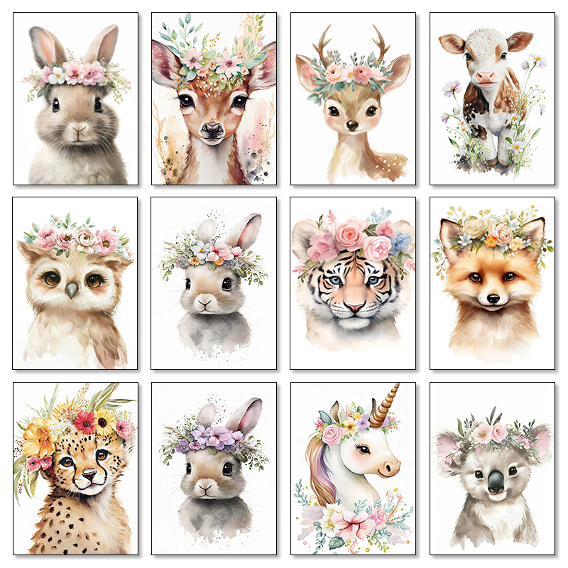 Baby Bear Bunny Deer Raccoon O - огляд і ціна Baby Unicorn Nursery