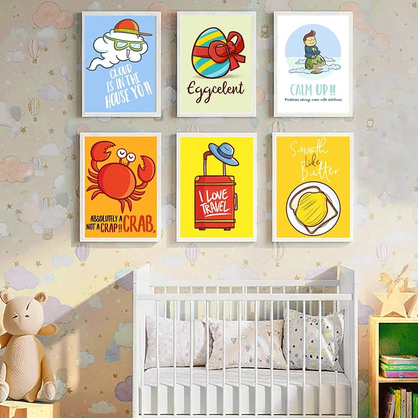 Cute Funny Cartoon Quote Nurse - огляд і ціна Baby Nursery Quotes Wall Art