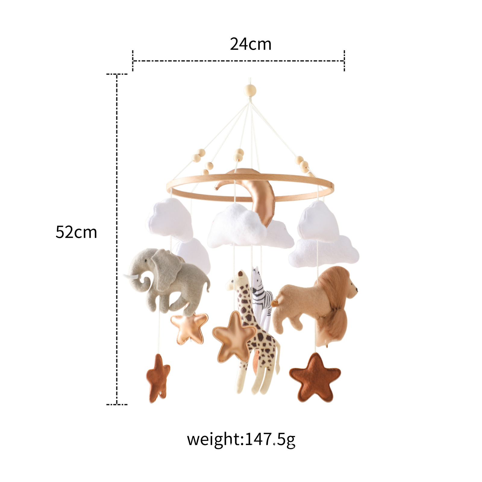 Hot Sale Nordic Handmade Felt  - огляд і ціна Baby Nursery Jungle