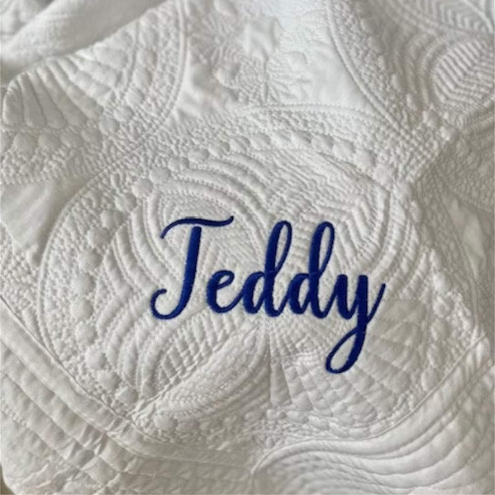 Embroidered Name Baby Nursery  - огляд і ціна Baby Boy Nursery Quilt